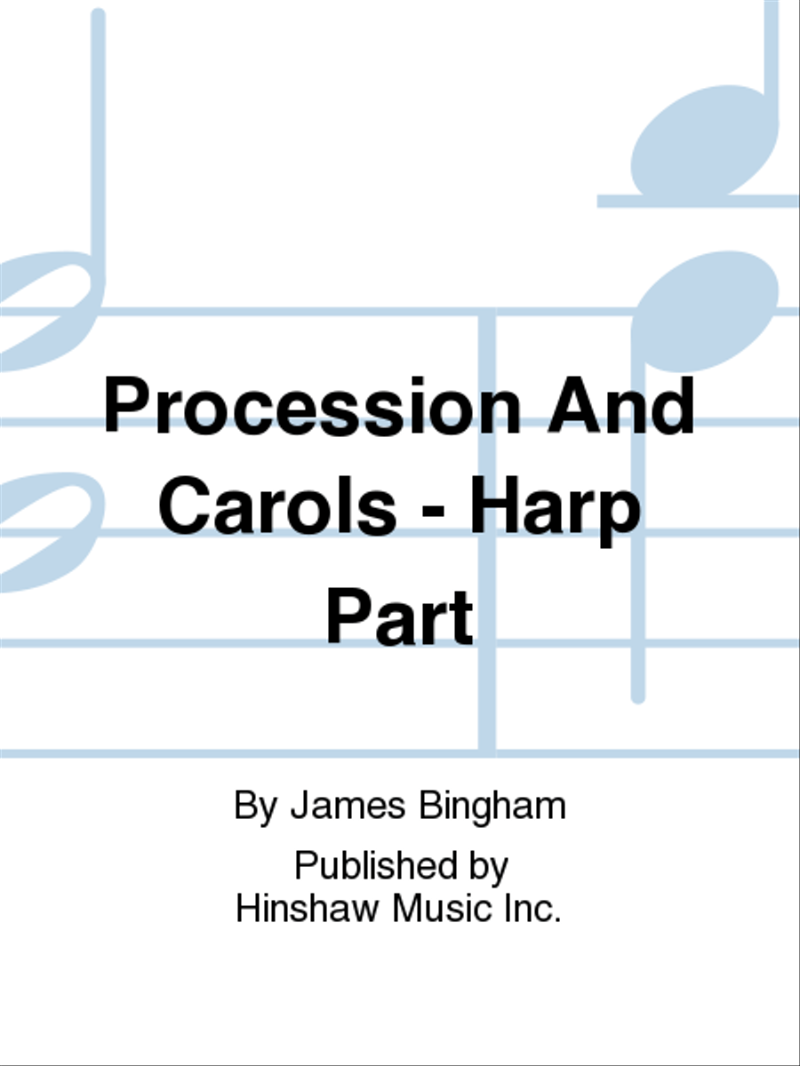 Procession and Carols – Harp Part SSAA scores gallery preview page 1