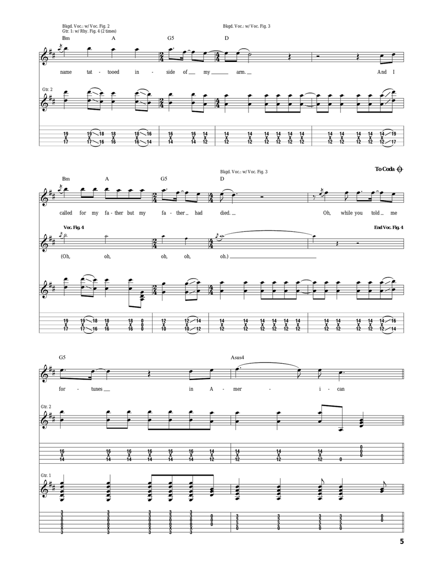 American Slang American Slang Acoustic Guitar scores gallery preview page 5