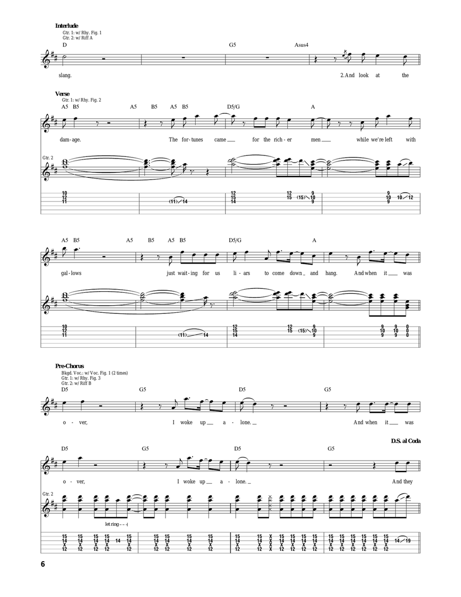 American Slang American Slang Acoustic Guitar scores gallery preview page 6