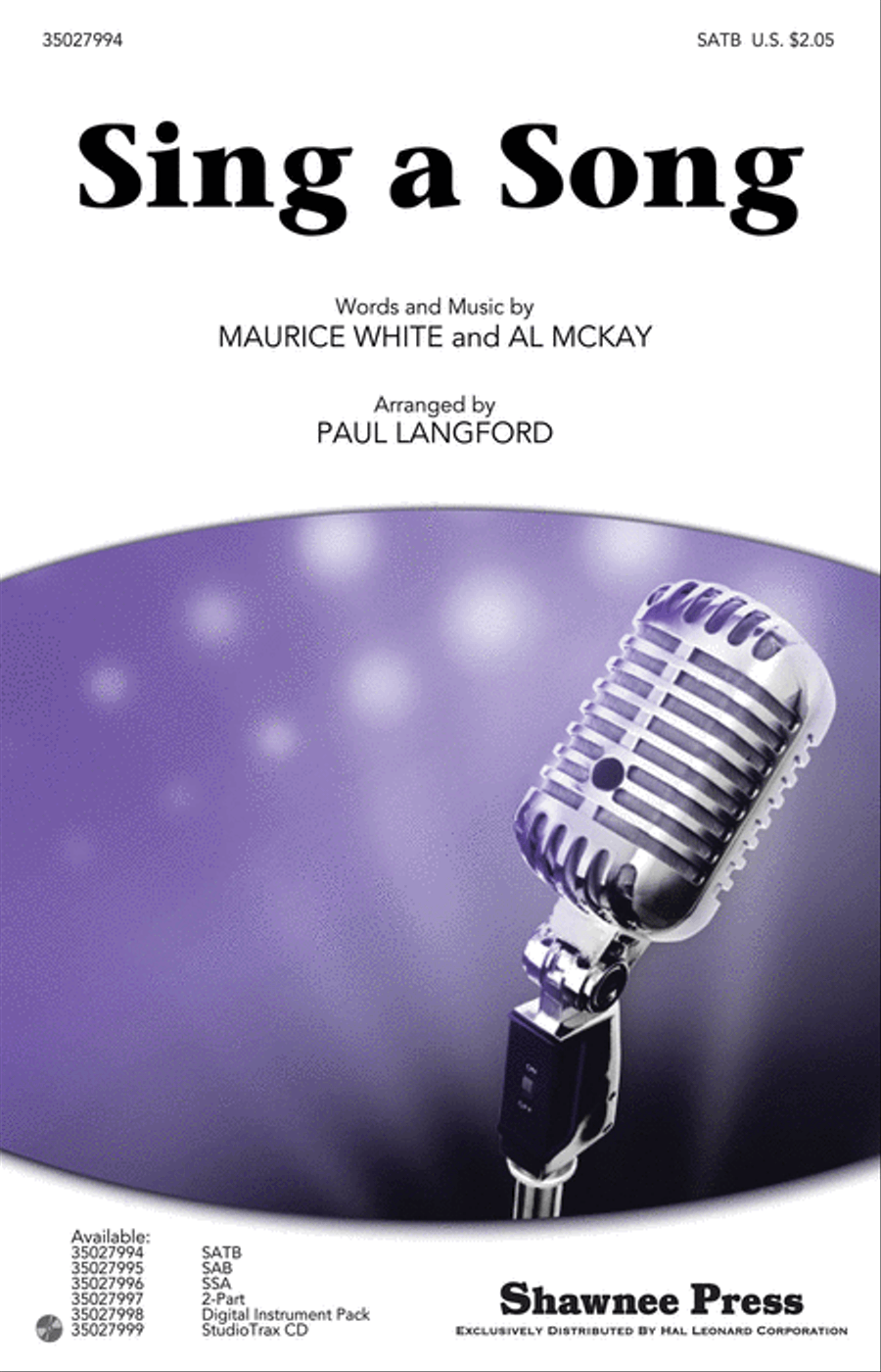 Sing a Song Sing a Song 4-Part scores gallery preview page 1