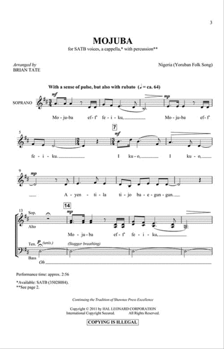 Mojuba Mojuba 4-Part scores gallery preview page 2