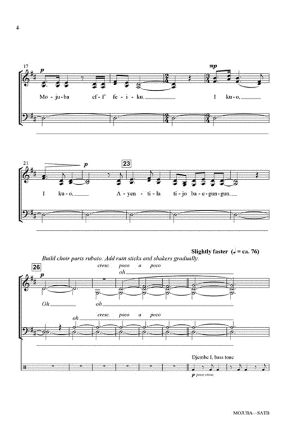 Mojuba Mojuba 4-Part scores gallery preview page 3