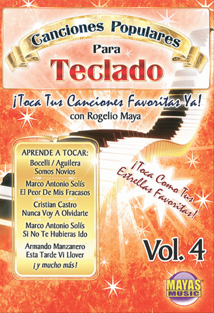 Canciones Populares Para Teclado, Volume 4 Easy Piano scores gallery preview page 1