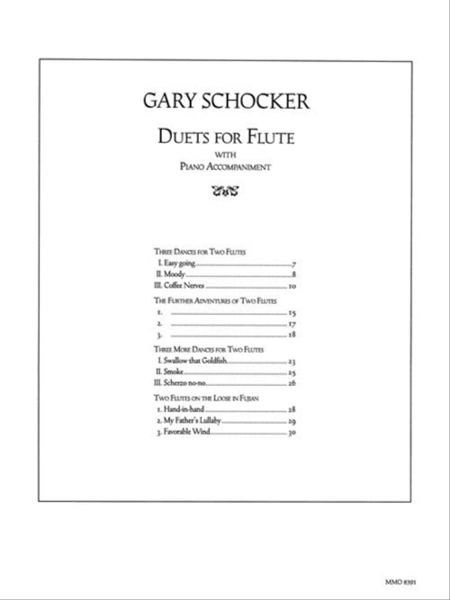 Gary Schocker – Flute Duets with Piano Flute Duet scores gallery preview page 5