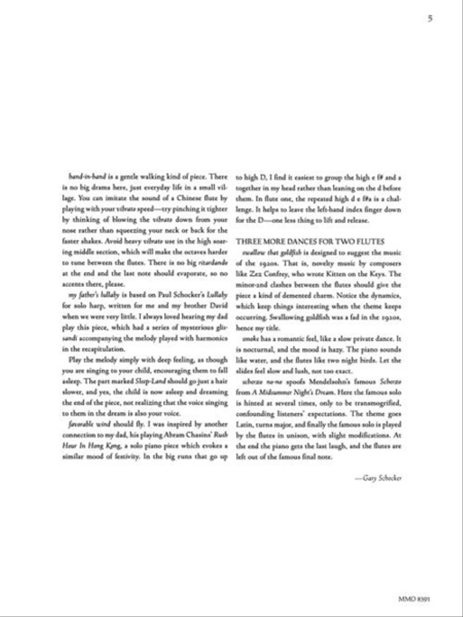 Gary Schocker – Flute Duets with Piano Flute Duet scores gallery preview page 7