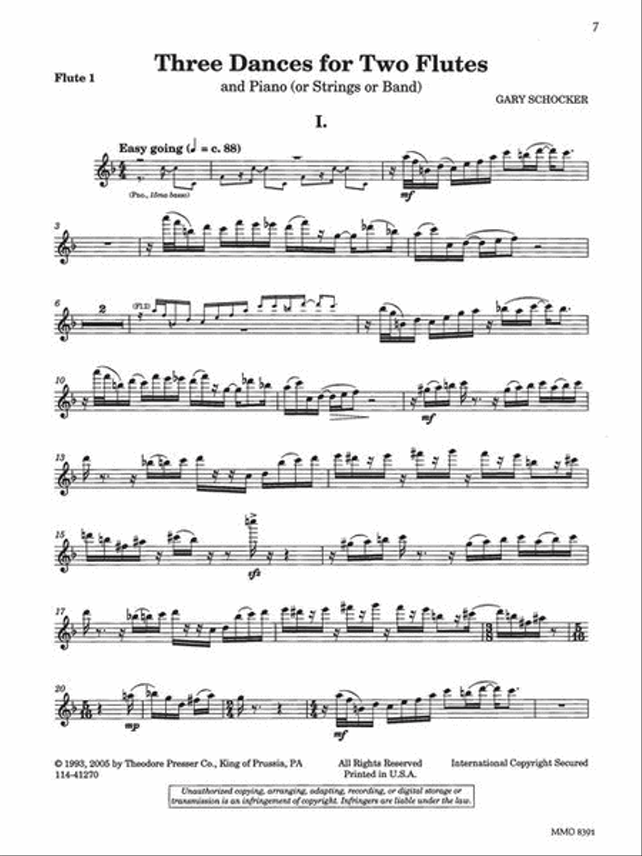 Gary Schocker – Flute Duets with Piano Flute Duet scores gallery preview page 9