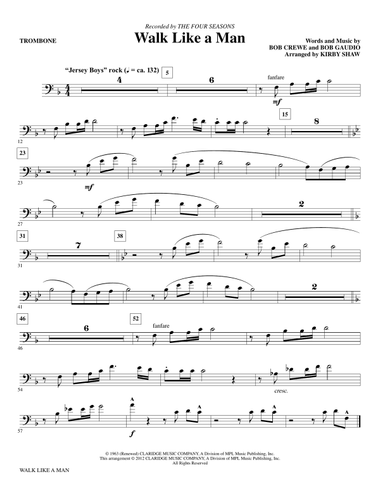 Walk Like A Man - Trombone