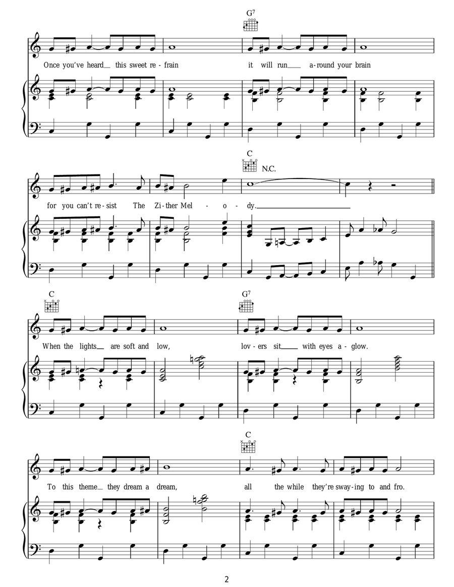 The Third Man (The Harry Lime Theme) Guitar scores gallery preview page 2