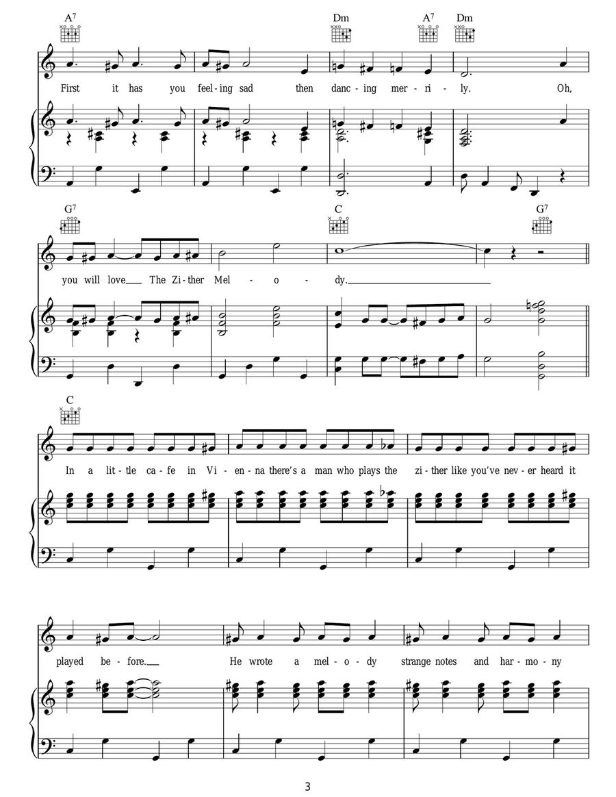 The Third Man (The Harry Lime Theme) Guitar scores gallery preview page 3