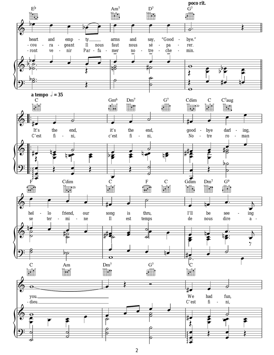 Goodbye Darling, Hello Friend Guitar scores gallery preview page 2