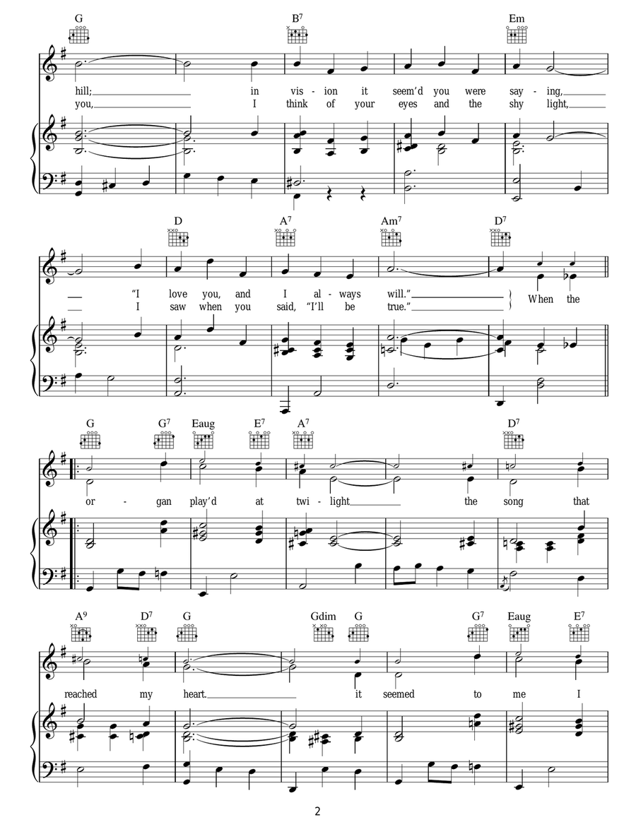 When The Organ Played At Twilight Guitar scores gallery preview page 2