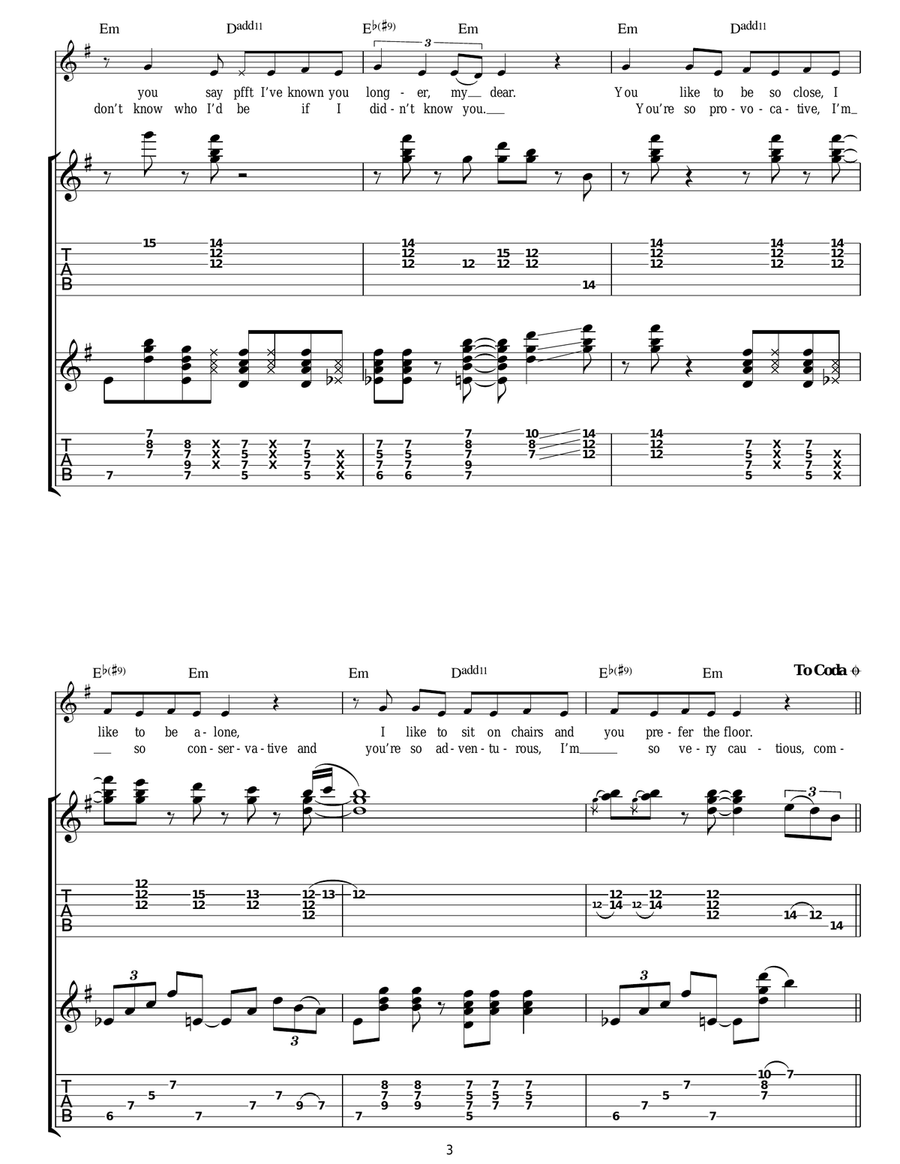 My Same My Same Acoustic Guitar scores gallery preview page 3