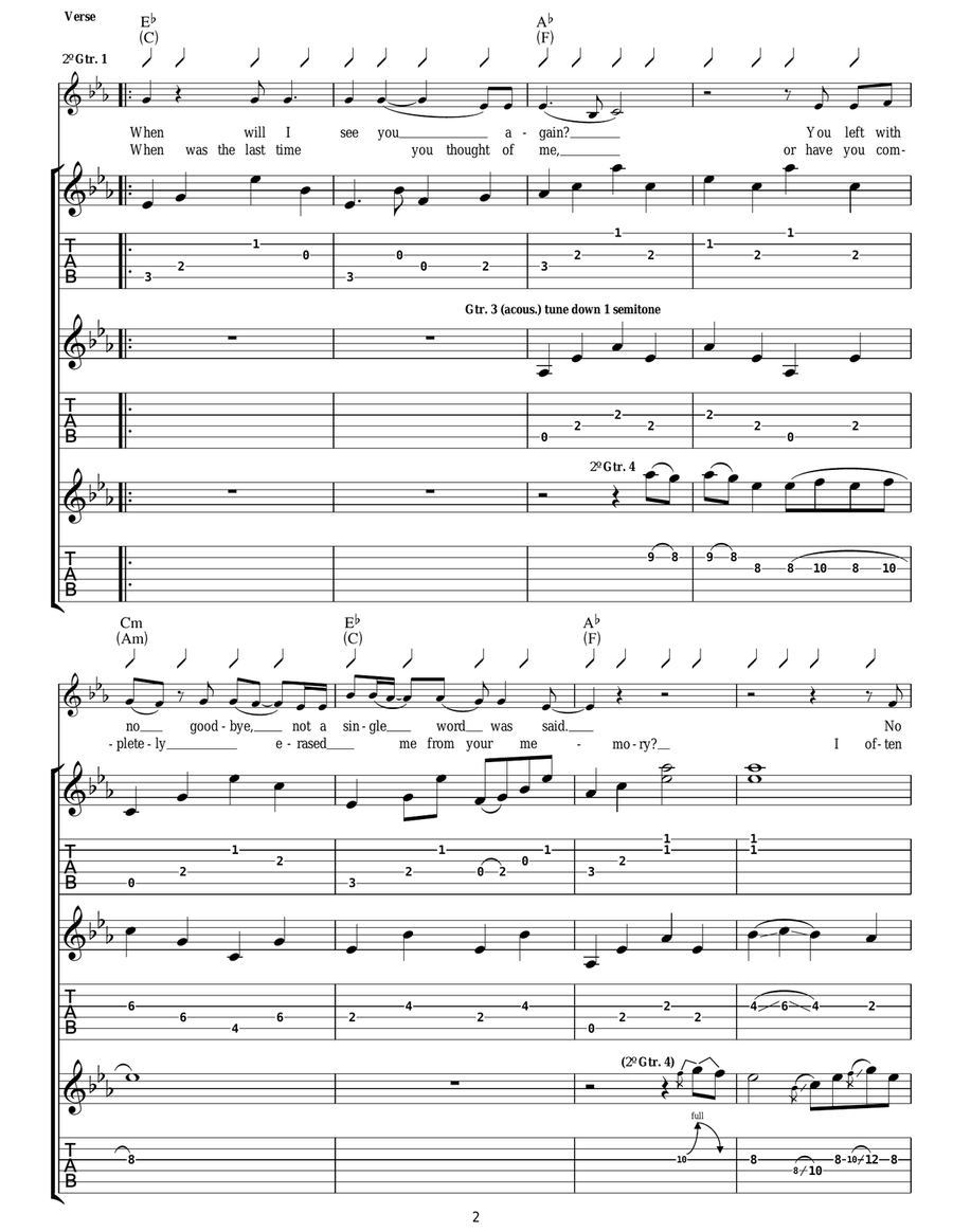 Don't You Remember Don't You Remember Acoustic Guitar scores gallery preview page 2