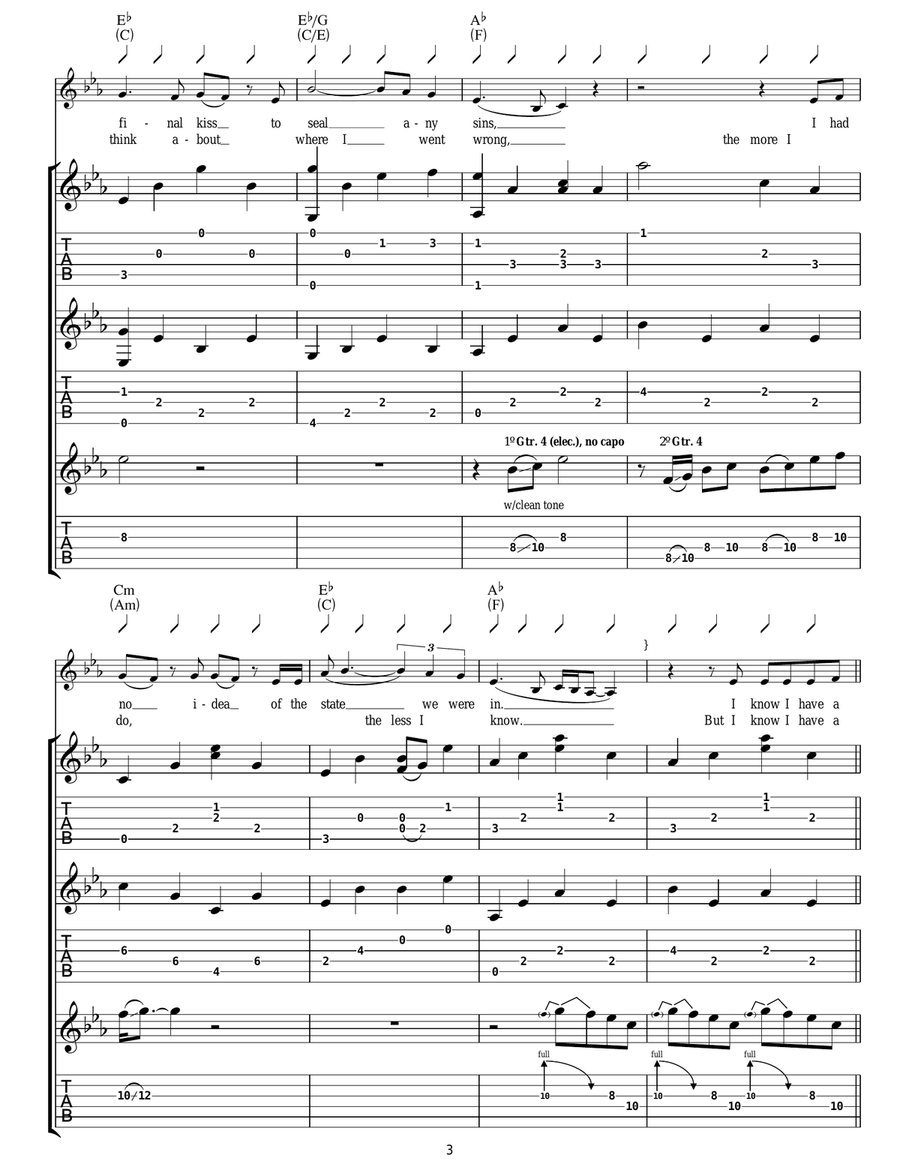 Don't You Remember Don't You Remember Acoustic Guitar scores gallery preview page 3