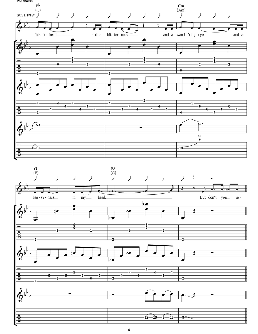 Don't You Remember Don't You Remember Acoustic Guitar scores gallery preview page 4
