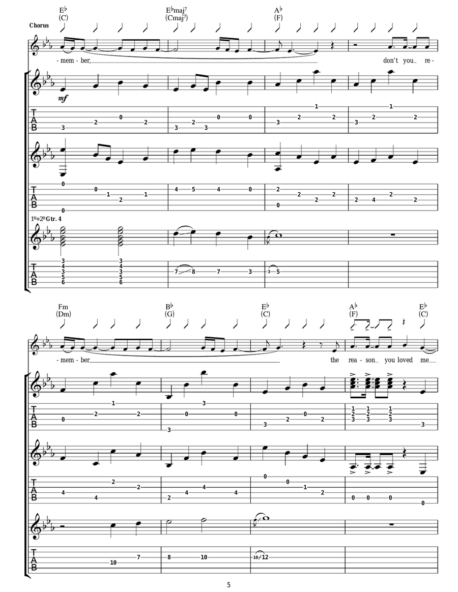 Don't You Remember Don't You Remember Acoustic Guitar scores gallery preview page 5