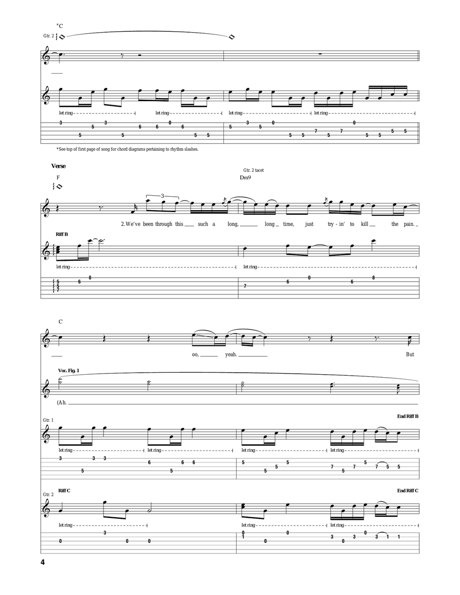 November Rain November Rain Acoustic Guitar scores gallery preview page 4