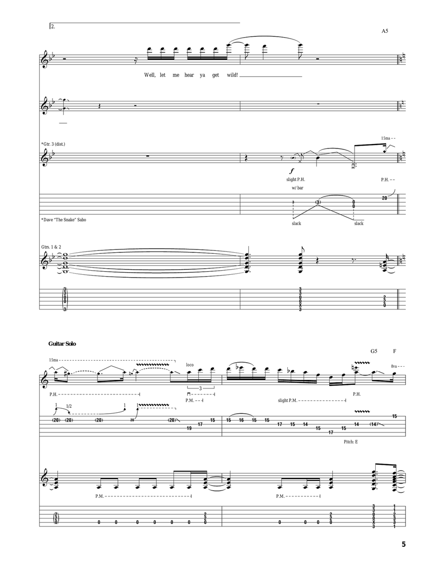 Youth Gone Wild Youth Gone Wild Acoustic Guitar scores gallery preview page 5
