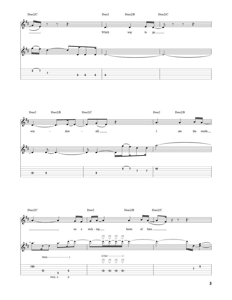 Release Release Acoustic Guitar scores gallery preview page 3