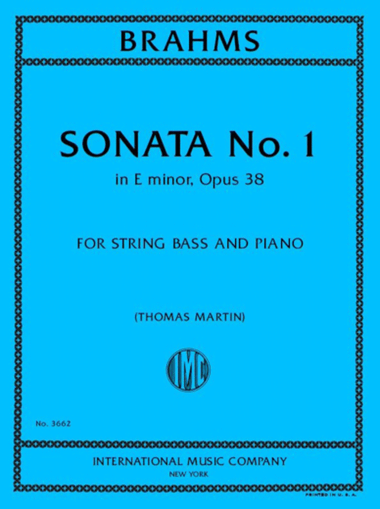 Sonata No. 1 In E Minor, Opus 38