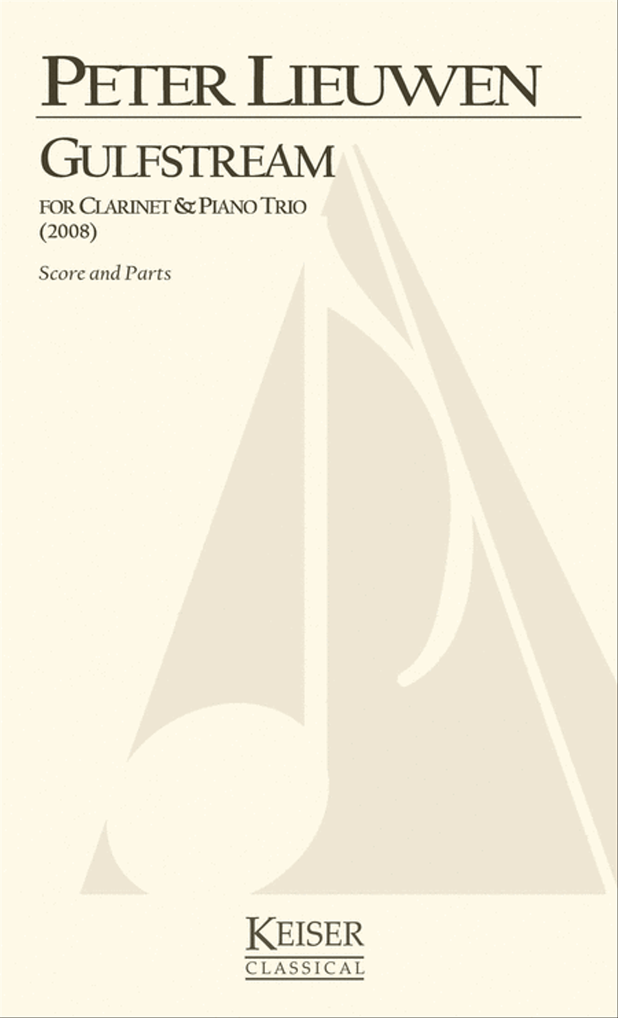 Gulfstream for Clarinet, Violin, Cello and Piano Clarinet scores gallery preview page 1