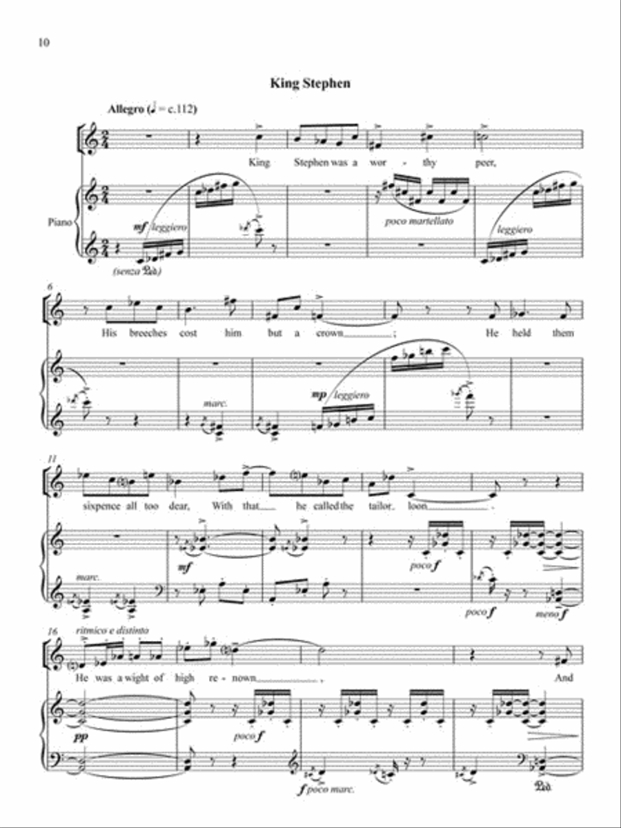 Four Shakespeare Songs Four Shakespeare Songs Voice Solo scores gallery preview page 7
