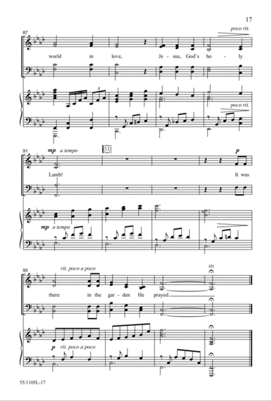 Palms, Passion and Alleluias (Digital Download) 4-Part scores gallery preview page 17