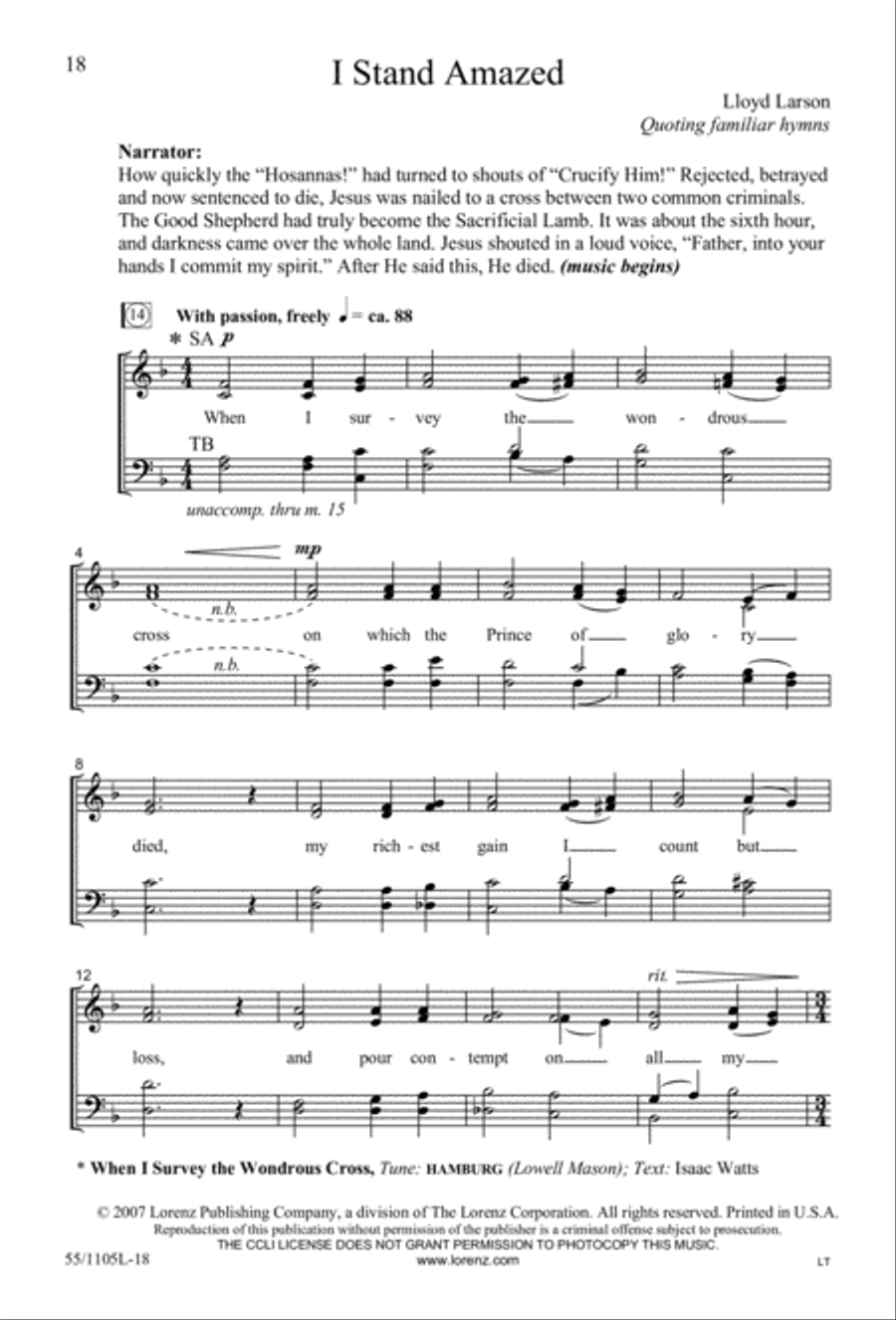 Palms, Passion and Alleluias (Digital Download) 4-Part scores gallery preview page 18