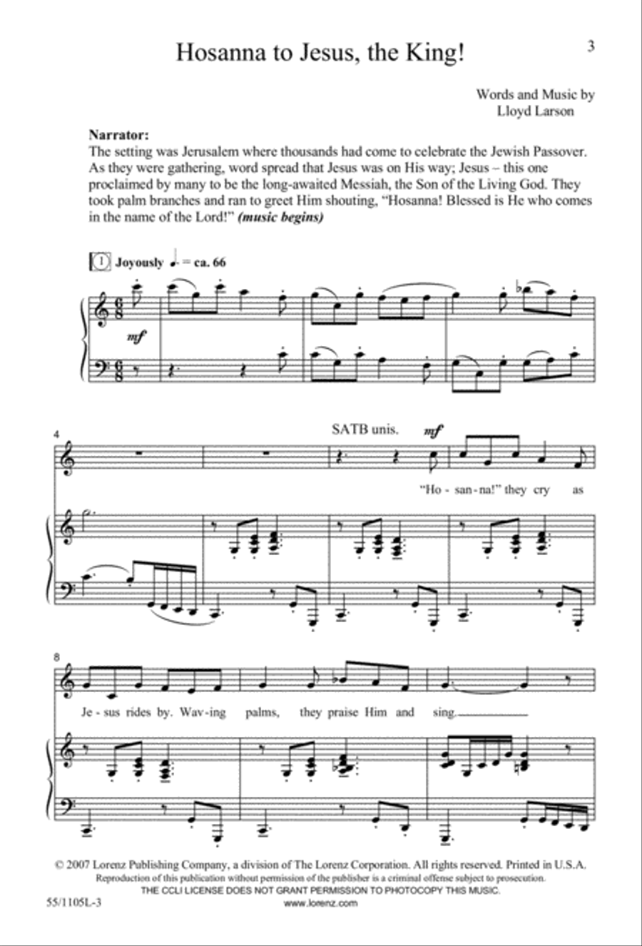 Palms, Passion and Alleluias (Digital Download) 4-Part scores gallery preview page 3