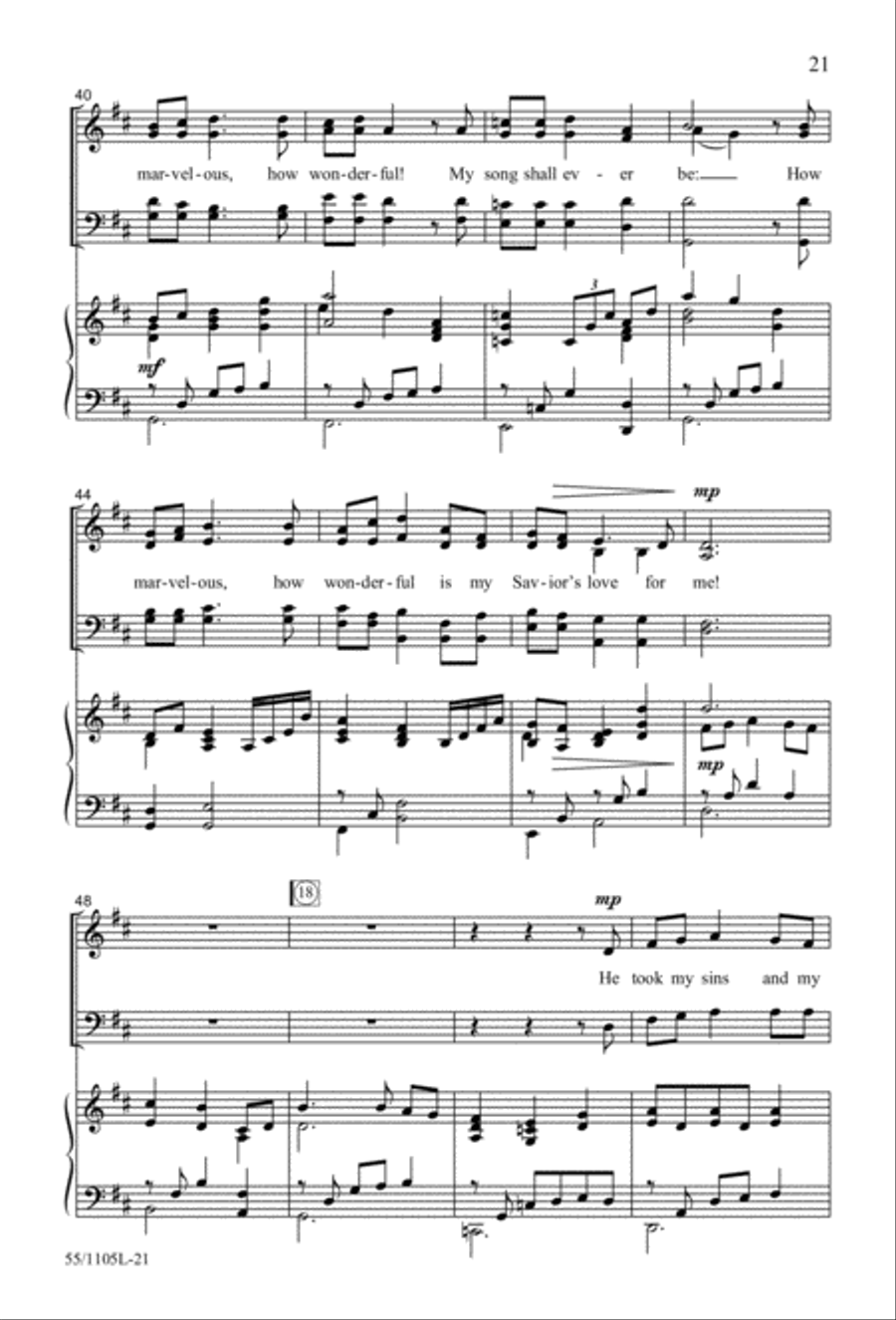 Palms, Passion and Alleluias (Digital Download) 4-Part scores gallery preview page 21