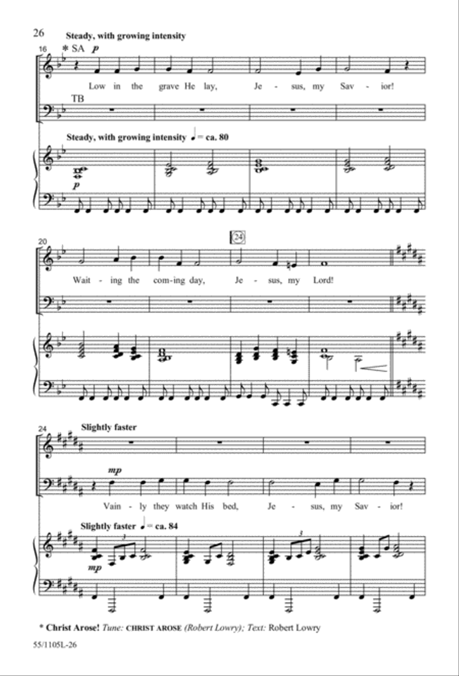 Palms, Passion and Alleluias (Digital Download) 4-Part scores gallery preview page 26