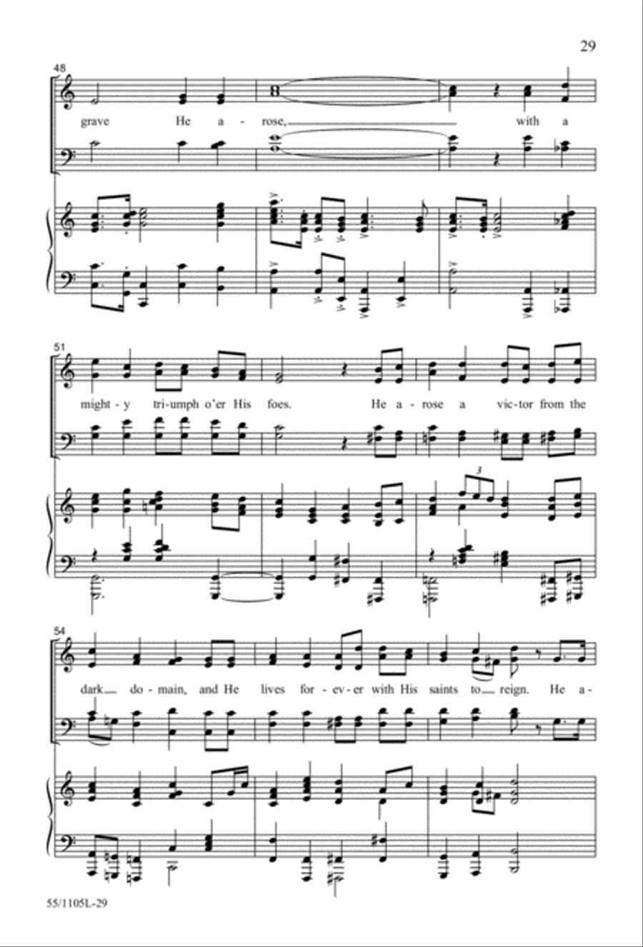 Palms, Passion and Alleluias (Digital Download) 4-Part scores gallery preview page 29