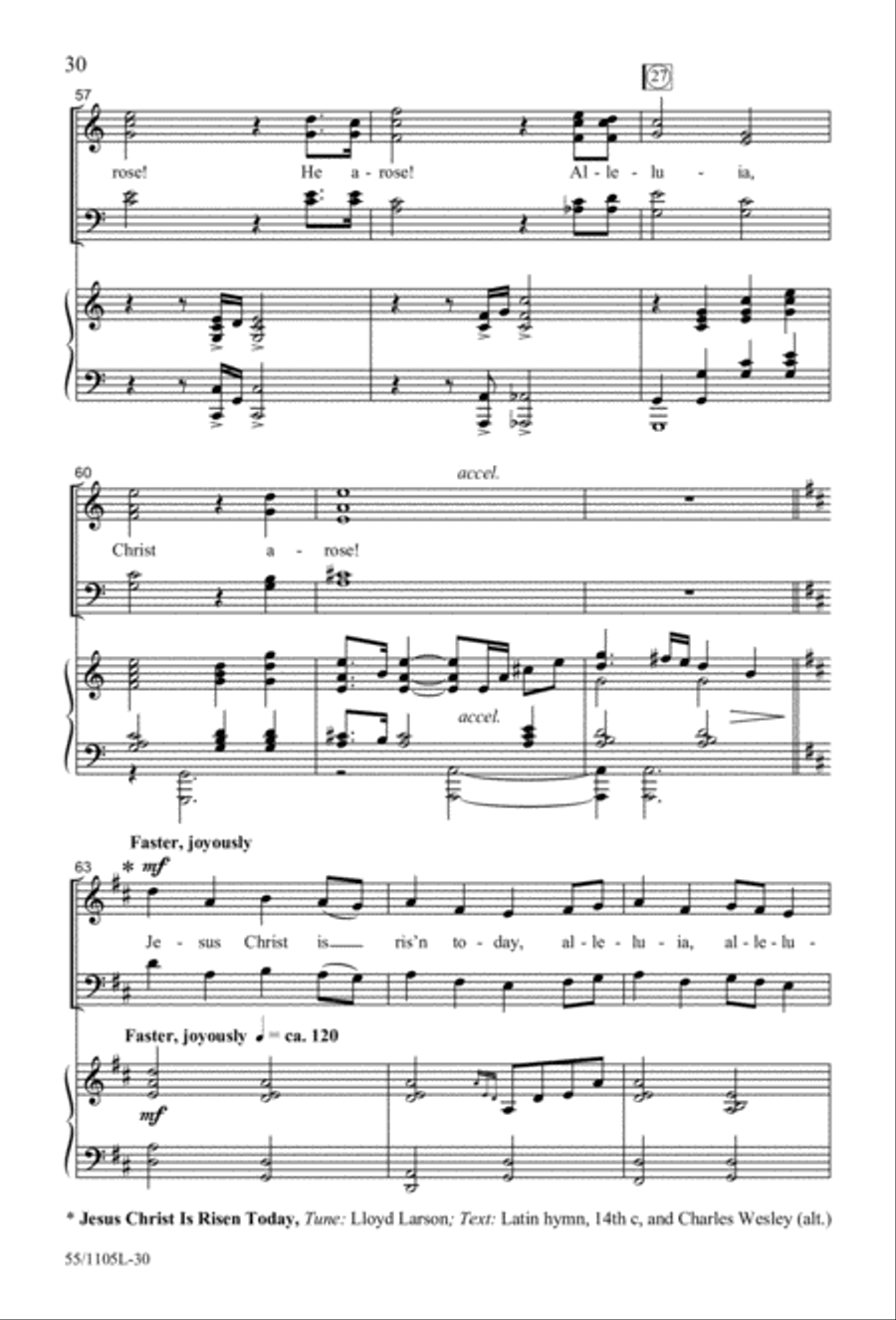 Palms, Passion and Alleluias (Digital Download) 4-Part scores gallery preview page 30