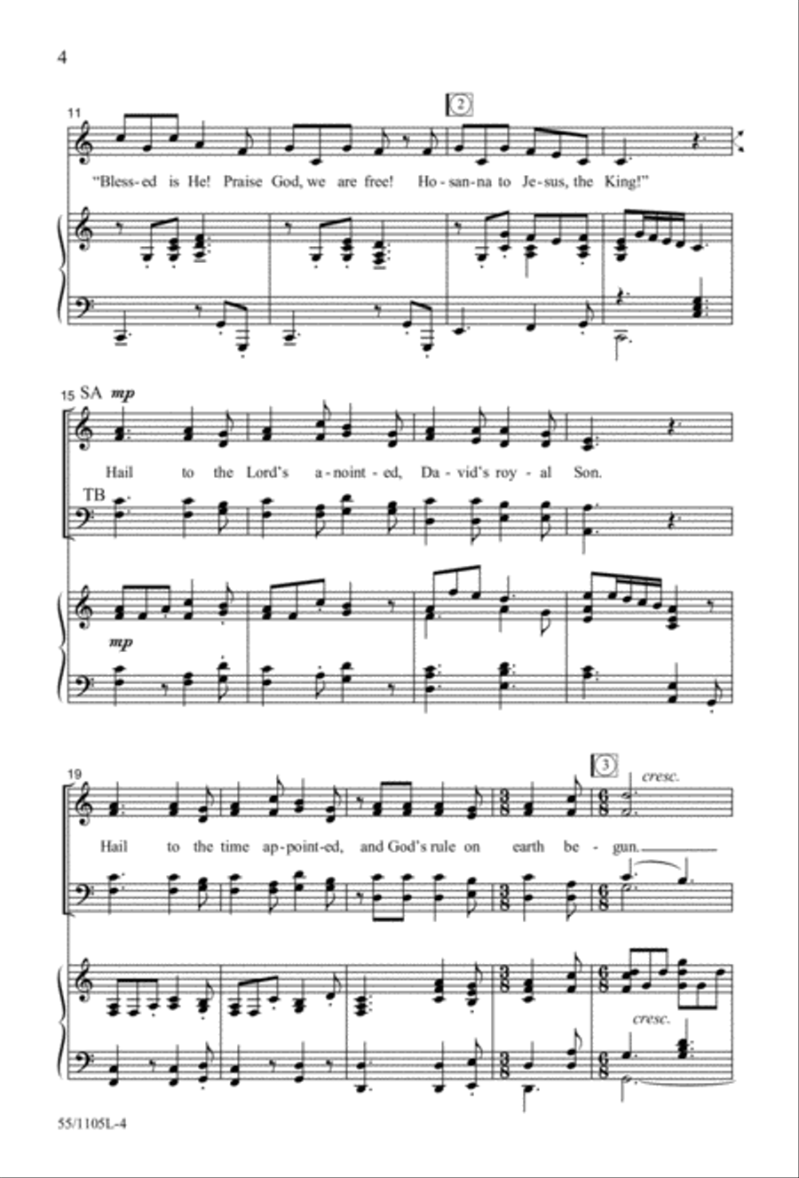 Palms, Passion and Alleluias (Digital Download) 4-Part scores gallery preview page 4