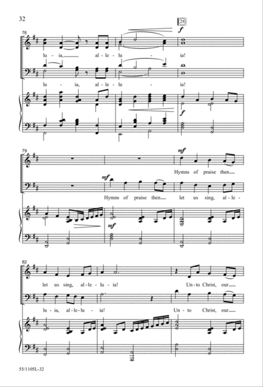 Palms, Passion and Alleluias (Digital Download) 4-Part scores gallery preview page 32