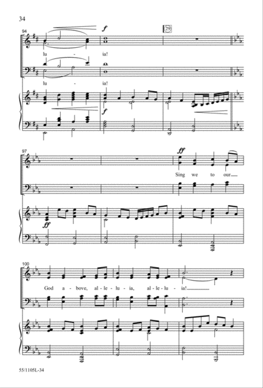 Palms, Passion and Alleluias (Digital Download) 4-Part scores gallery preview page 34