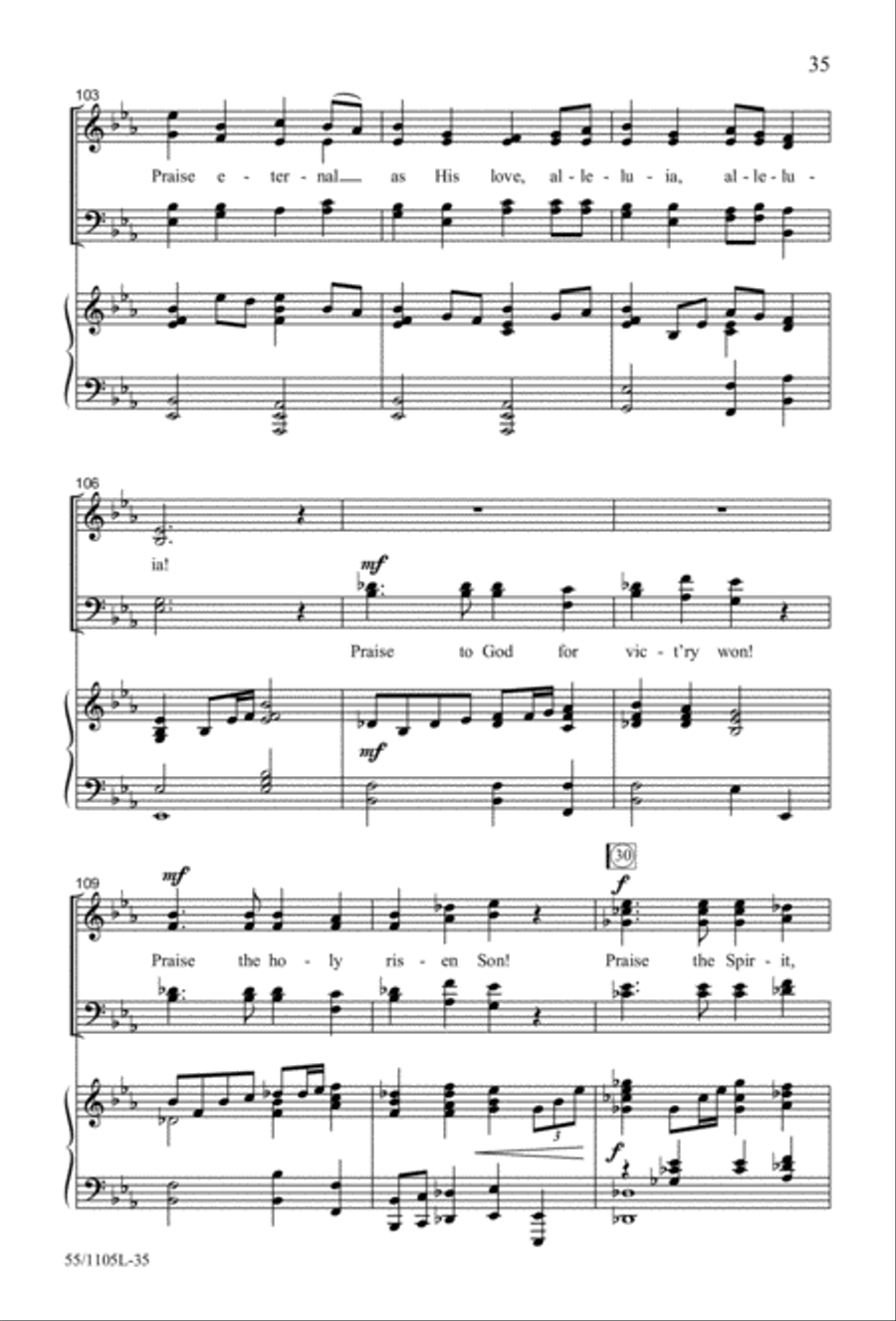 Palms, Passion and Alleluias (Digital Download) 4-Part scores gallery preview page 35