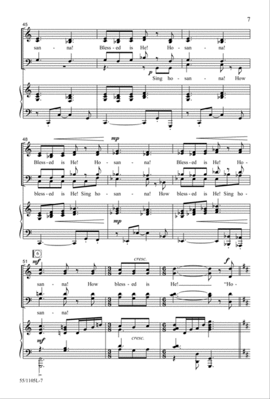 Palms, Passion and Alleluias (Digital Download) 4-Part scores gallery preview page 7