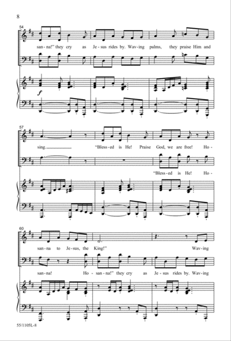 Palms, Passion and Alleluias (Digital Download) 4-Part scores gallery preview page 8