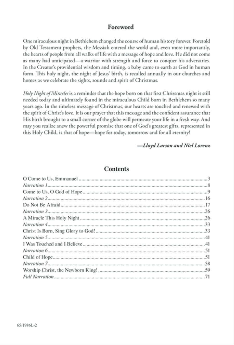 Holy Night of Miracles (Digital Download) 4-Part scores gallery preview page 2