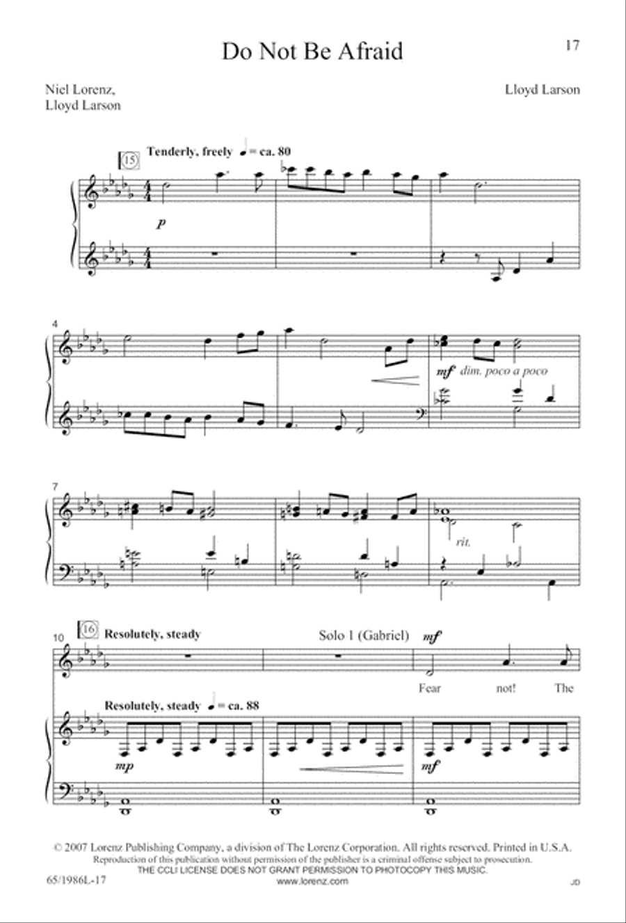 Holy Night of Miracles (Digital Download) 4-Part scores gallery preview page 17