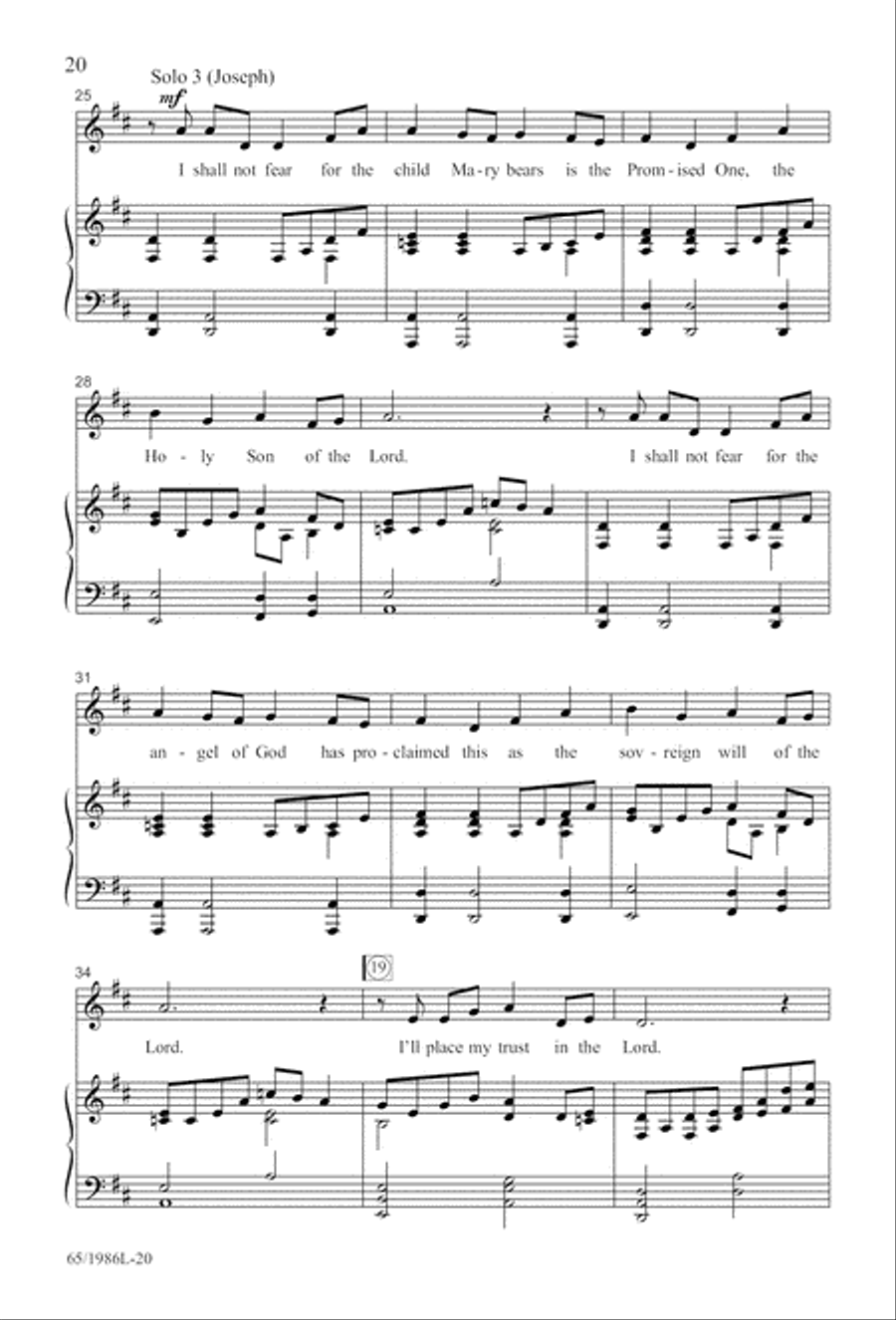 Holy Night of Miracles (Digital Download) 4-Part scores gallery preview page 20