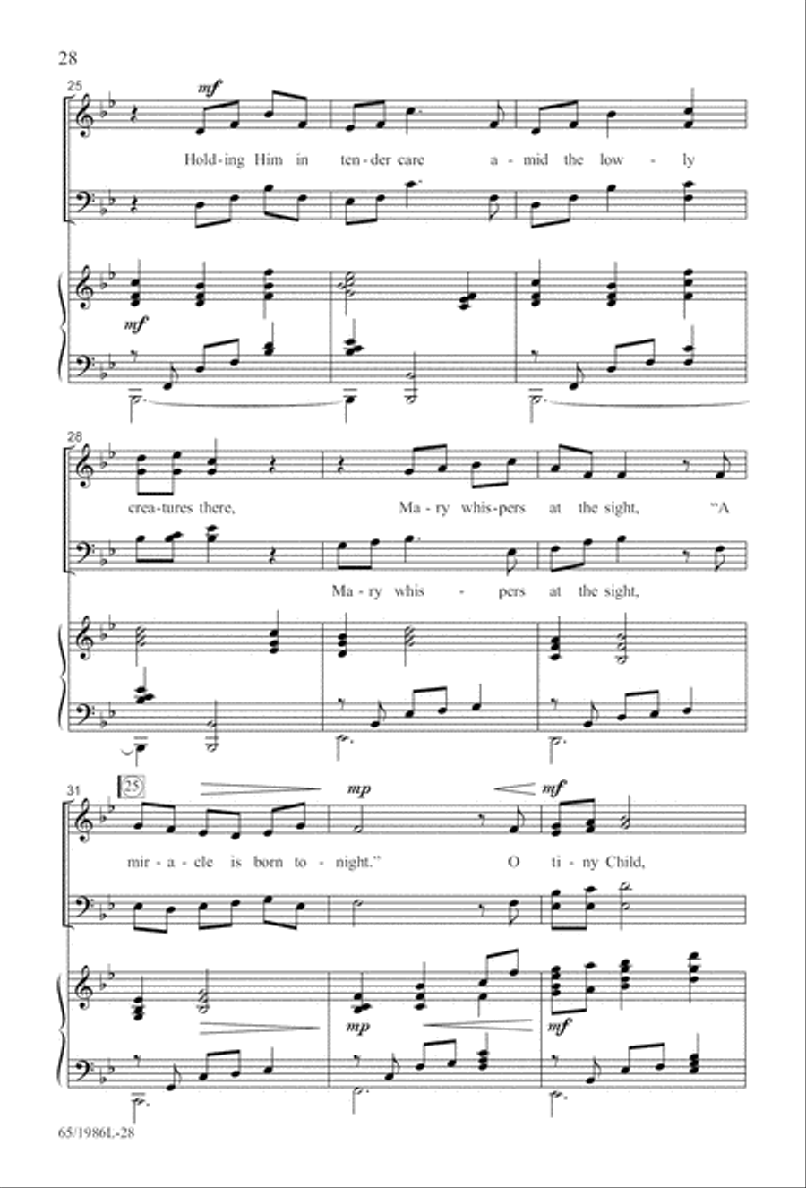 Holy Night of Miracles (Digital Download) 4-Part scores gallery preview page 28