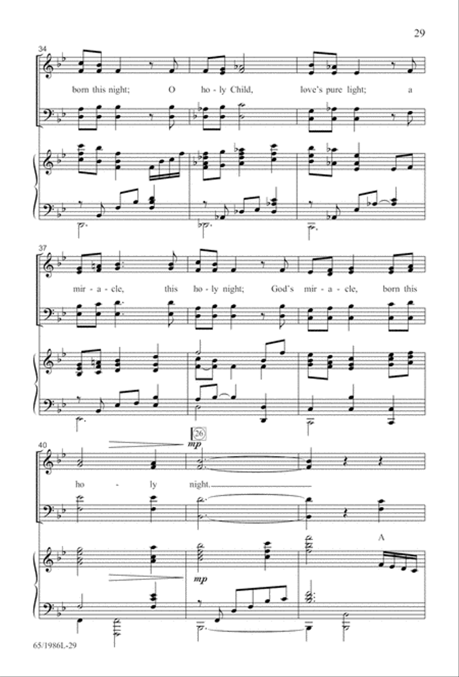 Holy Night of Miracles (Digital Download) 4-Part scores gallery preview page 29