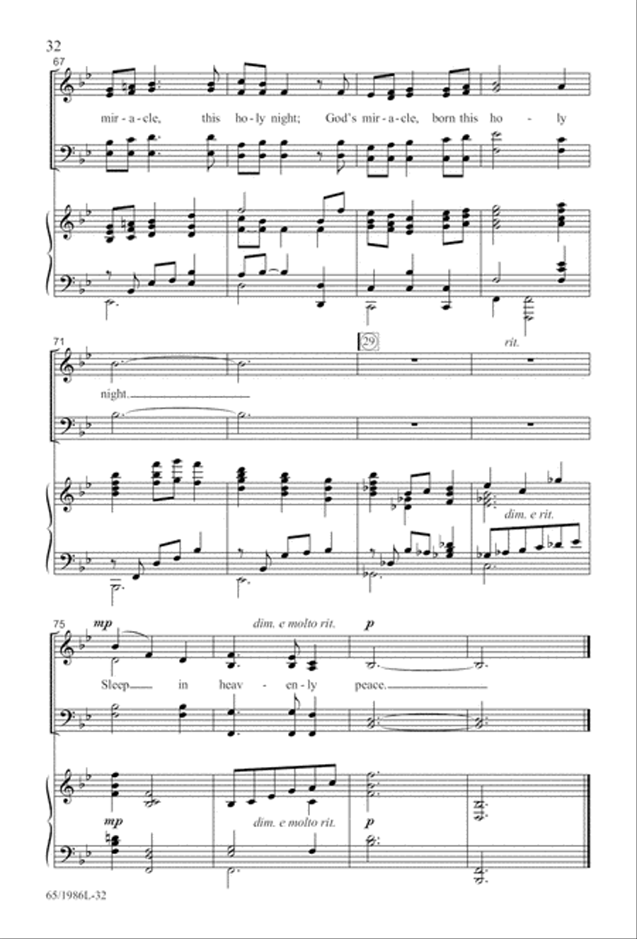 Holy Night of Miracles (Digital Download) 4-Part scores gallery preview page 32