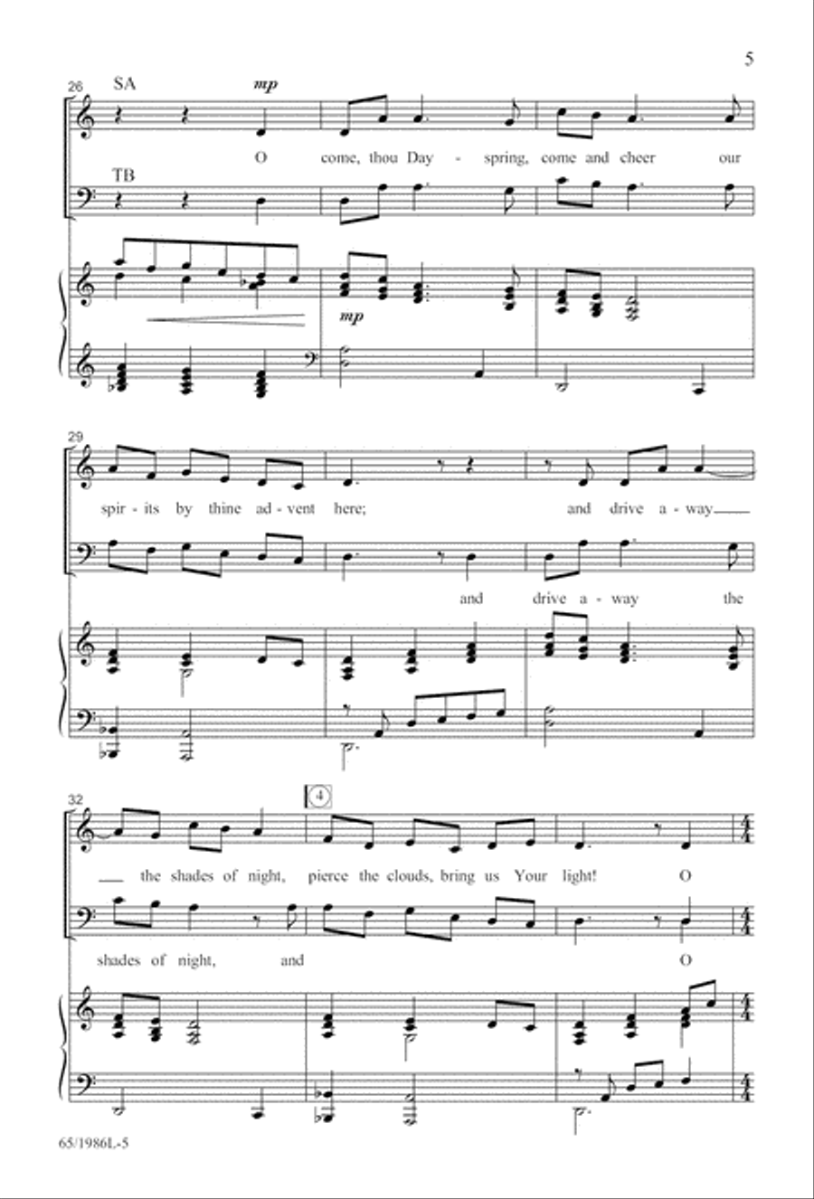Holy Night of Miracles (Digital Download) 4-Part scores gallery preview page 5