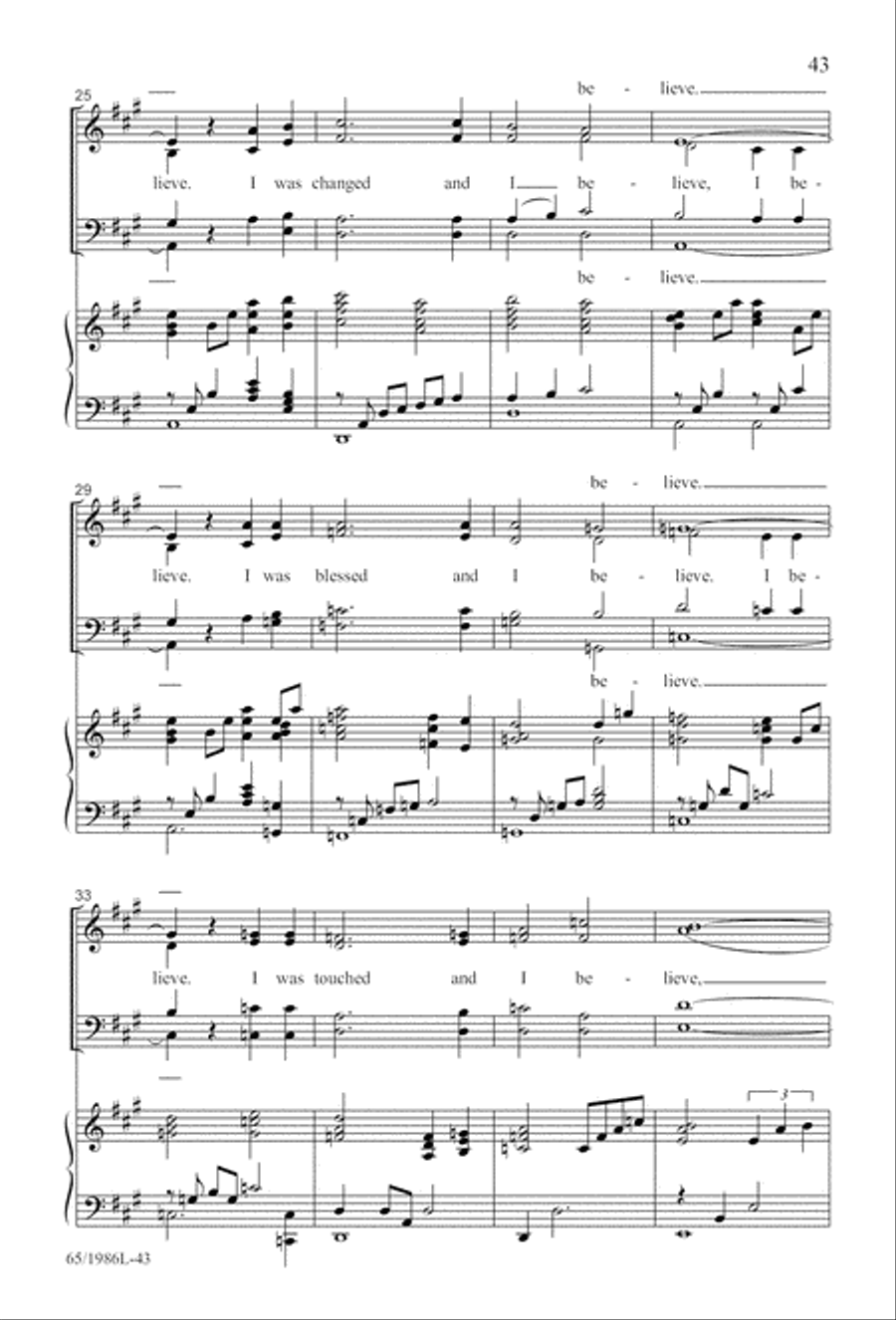 Holy Night of Miracles (Digital Download) 4-Part scores gallery preview page 43