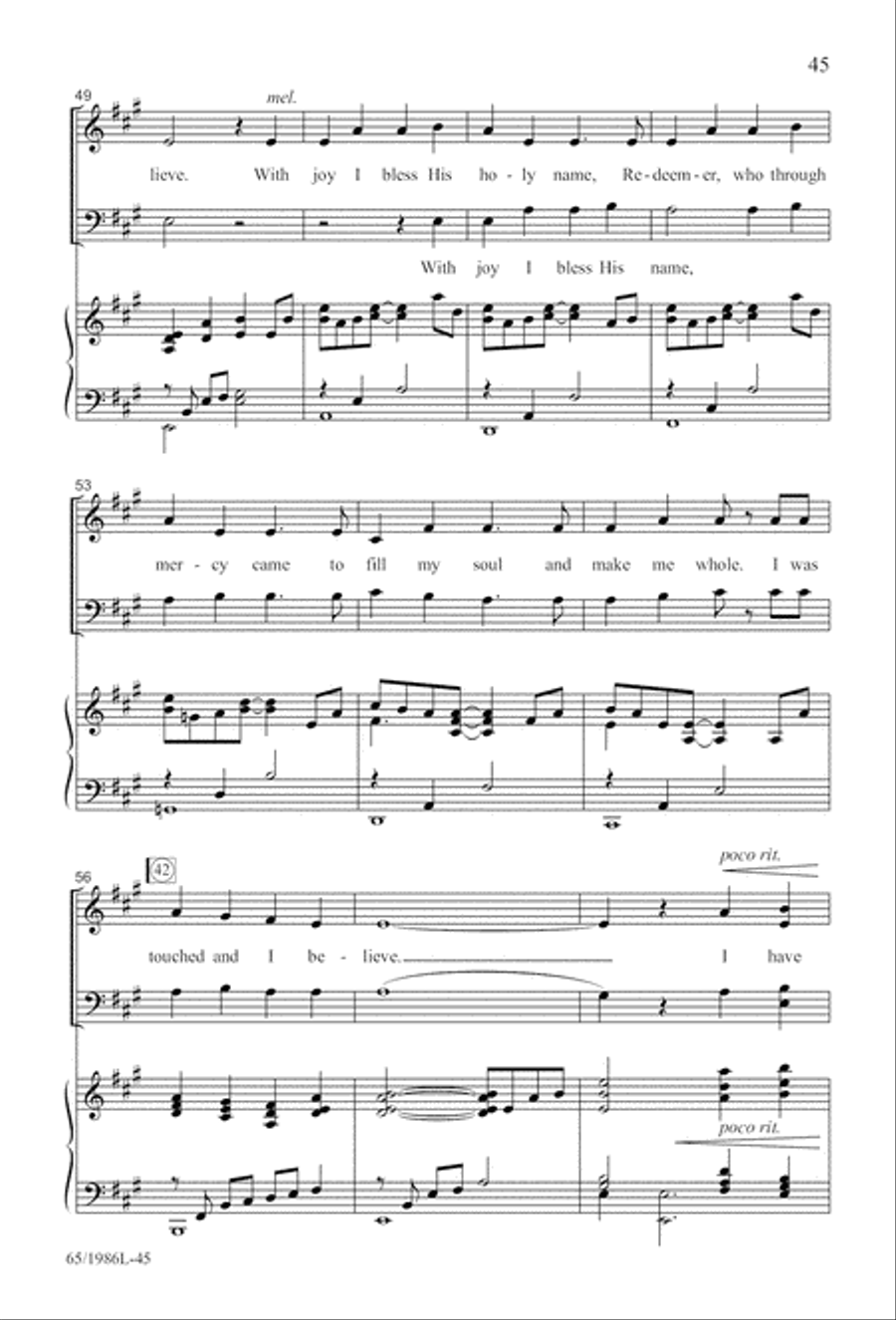 Holy Night of Miracles (Digital Download) 4-Part scores gallery preview page 45
