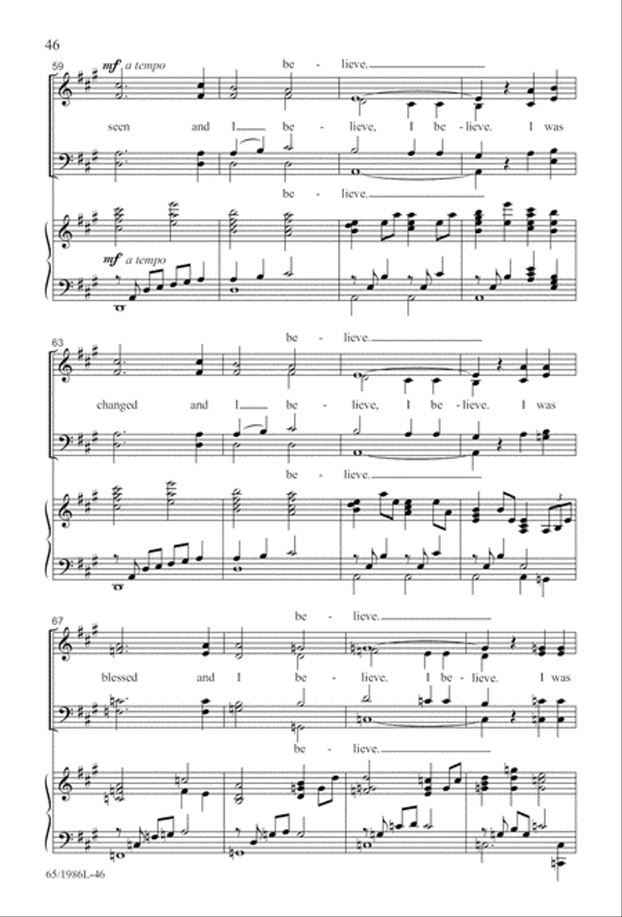 Holy Night of Miracles (Digital Download) 4-Part scores gallery preview page 46