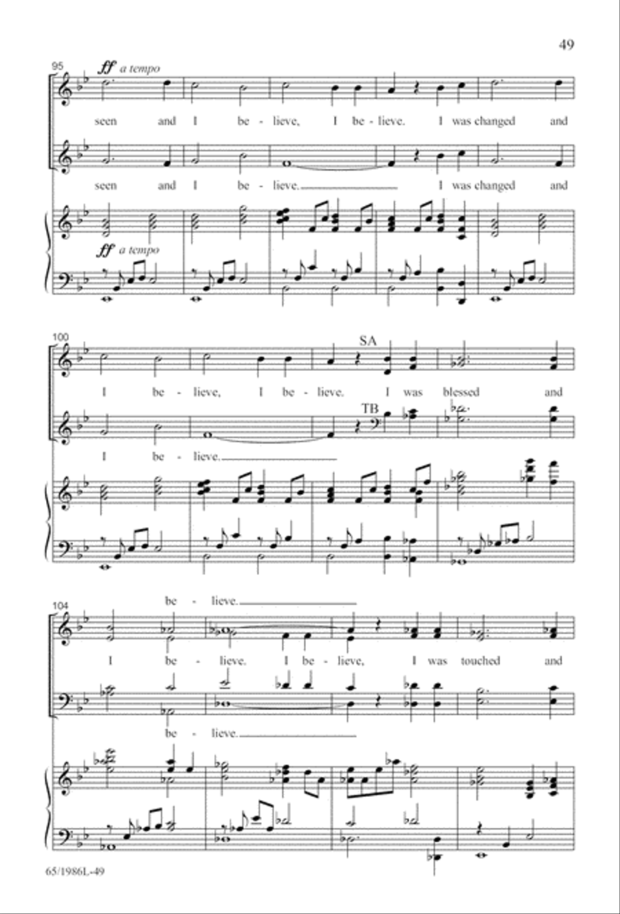Holy Night of Miracles (Digital Download) 4-Part scores gallery preview page 49